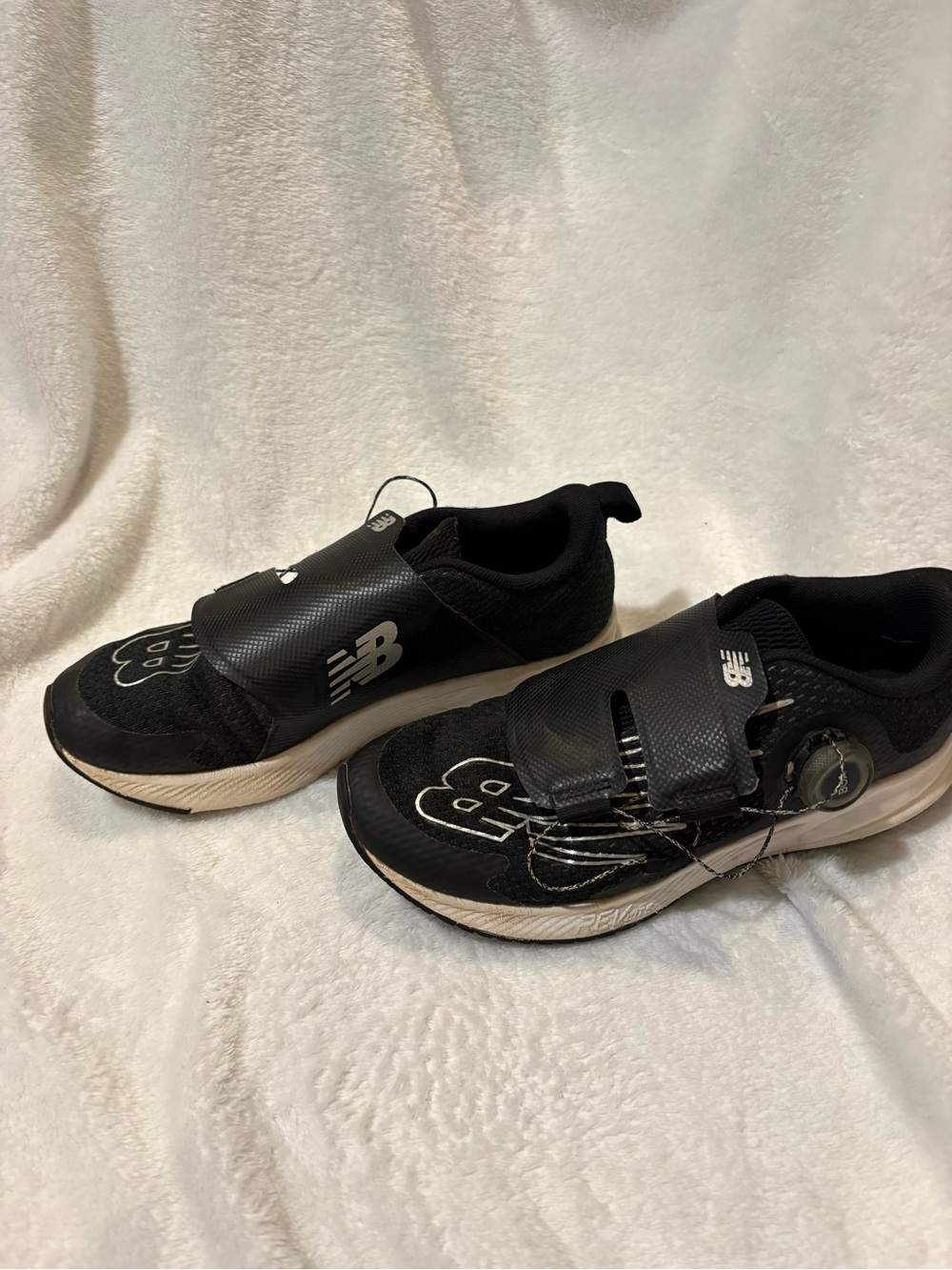 New Balance Black Athletic Sneakers with Boa Dial and Strap